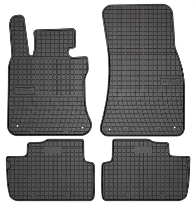 Image de Tapis de sol en caoutchouc pour BMW 4 F32 2013- (coupé) – 4 pièces, noirs, sur mesure