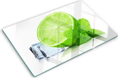 Imagen del producto de Cubierta para placa de cocina – Cubierta para placa de inducción – Placa de vidrio protectora – 80x52 cm – Placas de vidrio protectoras para cocina – Vidrio templado – Limonada con hielo