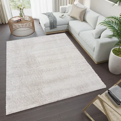 Obrázok produktu pre Koberec Obývacia izba Spálňa Jednofarebný Moderný dizajn Košatý Vysoký vlas Dlhý vlas Svetlosivá ÖKOTEX 80 x 150 cm