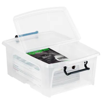 Produktbild von Strata HW695, Aufbewahrungsbox, Schwarz, Transparent, Rechteckig, Polypropylen (PP), Einfarbig, Drinnen