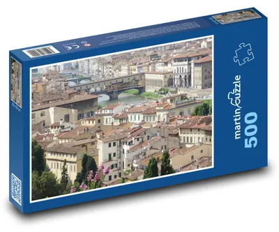 Zdjęcie produktu dla Puzzle 500 Panorama Florencji we Włoszech - martinpuzzle
