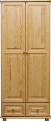 Produktbild von Schrank Massivholz natur 013 - Abmessung 190 x 80 x 60 cm (H x B x T)