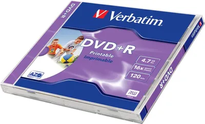 Immagine prodotto di Verbatim 43507 DVD ROH+R 4.7GB/ 16x Verbatim printable (Jewel)