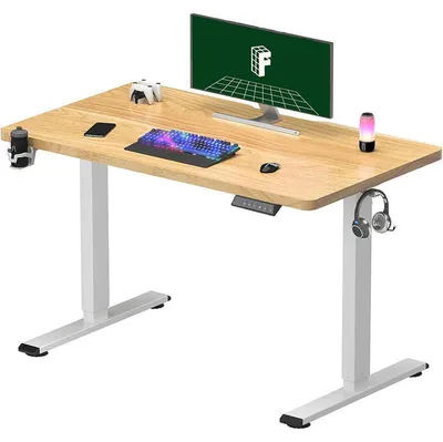 Produktbild von Höhenverstellbarer Tisch QE1M-1154-EU, 110 x 54 cm, Ahorn