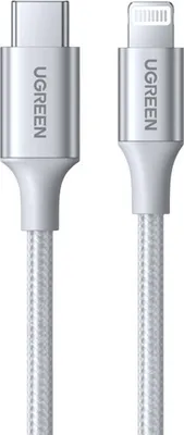 Zdjęcie produktu dla Ugreen 70523, 1 m, Lightning, USB C, Męska, Męska, Srebrny