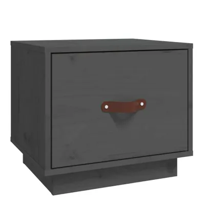 Produktbild von Nachttisch Grau 40x34x35 cm Massivholz Kiefer