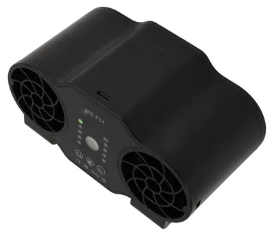 Produktbild von Tragbarer Hüftventilator, USB-aufladbar, starker Luftstrom, Vorwärts- und Rückwärtslauf, Kühlleistung für Outdoor-Camping, 10000 mAh