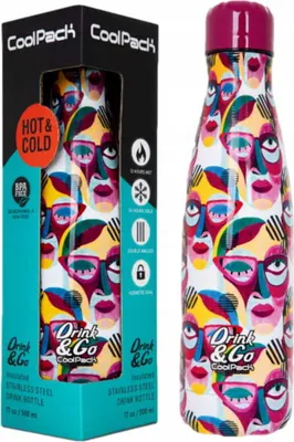 Obrázok produktu pre Coolpack Termoska Drink&Go Termo Fľaša Kovová Cinco 500 Ml Bez Obsahu Bpa