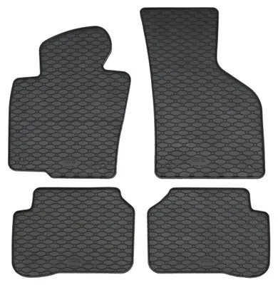 Gummifußmatten Set für VW Passat 3C (2005-2014) + CC (2008-), 4-teilig, schwarz