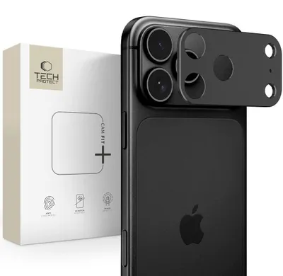 Productafbeelding van Tech-Protect Camalloy Fit+ hoesje voor de Apple iPhone 18 Pro, zwart