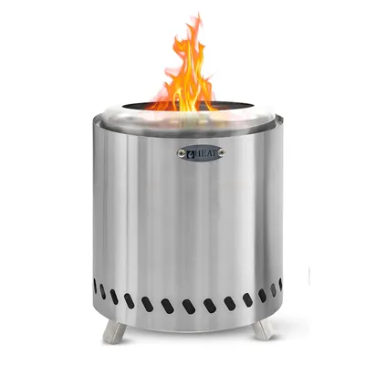 Produktbild von HEAT Rauchfreier Feuerkorb Rokfri Large – Edelstahl Kamin für den Außenbereich – Rauchfreier Feuerkorb 40 x 40 x 35 cm