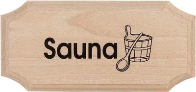 Productafbeelding van Achtkante Houten Informatiebord voor Sauna