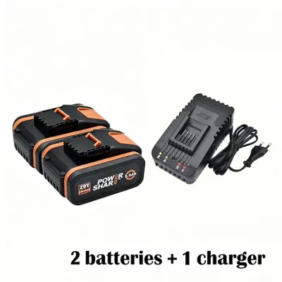 Produktbild von 20V Akkupack - Ersatzakku für Elektrowerkzeug - 8,0Ah Li-Ion 8000mAh - Set mit 2 Akkus + Ladegerät - kompatibel mit WA3551 WA3553 WA3641 WX373