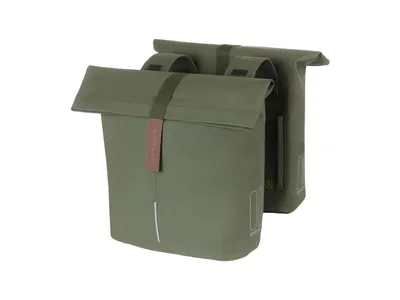 Produktbild von Basil Doppelpacktasche City moss green 12x29x30 cm 28 bis 32l