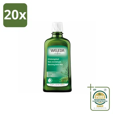 Obrázok produktu pre 20 kusov Weleda Zilverspar, osviežujúce mlieko do kúpeľa - 200 ml - balenie s 20 kusmi