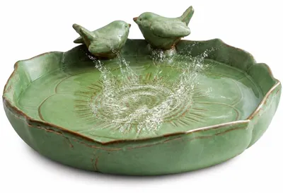 Produktbild von Vogelbad aus Keramik für den Garten, 24 cm Durchmesser