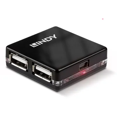 Obrázok produktu pre Lindy 42742 Rozbočovač rozhrania 480 Mbit/s čierny