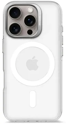 Produktbild von Decoded Recycled Plastic Backc. iPhone 16 Pro Transparent White