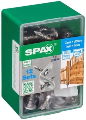 Obrázok produktu pre SPAX plotový konektor, 7 x 35 mm, sada 12 kusov, s plným závitom, s plochou guľatou hlavou, T-STAR plus T30, CUT tip - 4357700700354
