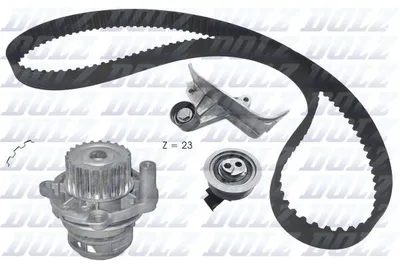 Immagine prodotto di Kit cinghia di distribuzione DOLZ KD168 + pompa dell'acqua per AUDI A4 Avant (8ED, B7), A4 Avant (8E5, B6), A6 Avant (4B5, C5), A4 Berlina (8E2, B6) e per VW PASSAT Variant