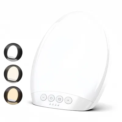 Produktbild von Tageslichtlampe 10000 Lux, Lichttherapielampe mit Einstellbaren Lichtfarben, Helligkeiten und Timer, UV-Freie Sonnenlampe,5 Stufen Helligkeit