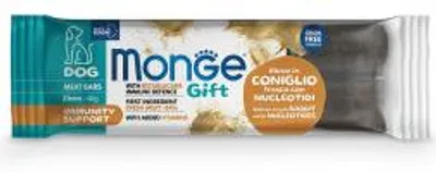 Productafbeelding van Monge Snack, Kauwspeeltjes, Hond, Volwassen dier, Konijn, 40 gram, Zonder toegevoegde suiker