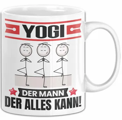 Produktbild von Yogi Tasse Geschenk für Yogi Der Mann Der Alles Kann Geschenkidee zum Geburtstag (Weiß)