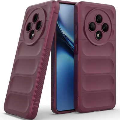 Produktbild von Handyhülle für Oppo Reno12 F 5G Weich TPU Silikon Stossfest Anti-rutsch Hülle bordeaux