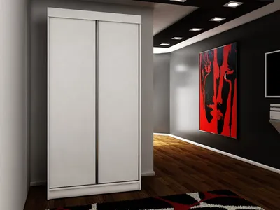 Obrázek produktu pro Šatní skříň 100 cm ELVIRA 3 - bílá