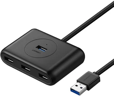 Image de Ugreen Cr113 Hub Usb Jusqu'à 4X Usb 3.0 5Gbps, 1M (Noir)
