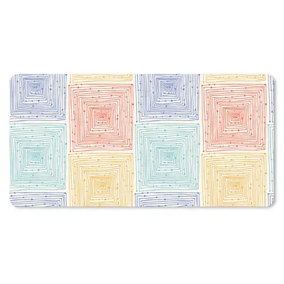 Produktbild von MuchoWow® Mauspad Mousepad Labyrinth - Pastell - Punkte - Muster 60x30 cm - Mousepads - Maus Mat - Pad - Mausunterlage - Nachhaltig