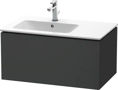 Produktbild von Waschtischunterbau L-CUBE 820x481x400mm graphit matt graphit matt