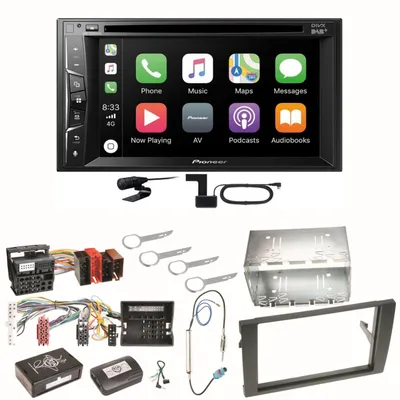 Produktbild von Pioneer AVH-Z3200DAB Carplay Bluetooth DAB Einbauset für Audi A4 B6 B7 Seat Exeo