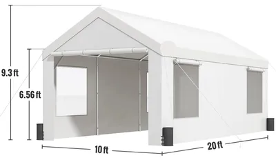 Imagen del producto de Tienda para garaje - Tienda para fiestas - Tienda para cobertizo de coche - Tienda - Cubierta de reemplazo - Tienda para camioneta