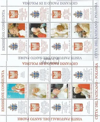 Produktbild von Briefmarken Vatikanstadt 2004 Mi 1474-1481 Kleinbögen (kompl.Ausg.) postfrisch Polenreisen