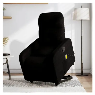 Produktbild von Massagesessel Relaxsessel Fernsehsessel Liegesessel Polstersessel Ruhesessel mit Aufstehhilfe Schwarz Stoff