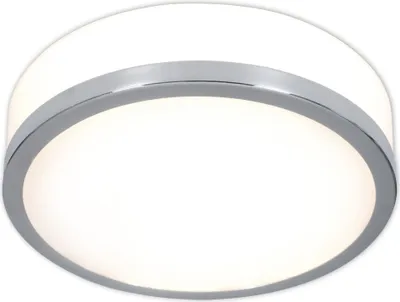 Produktbild von Näve Leuchten Glas-Deckenleuchte Glas-Deckenleuchte Deckenleuchten - Glas-Deckenleuchte, Deckenlampe aus Metall und Glas in chrome, 8 cm hoch, Ø 20 cm, E14-Fassung