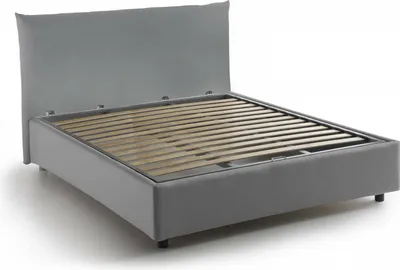 Immagine prodotto di Talamo Italia Letto Piazza e Mezza Amorino 150x215 cm Grigio, Sfoderabile Contenitore Italy