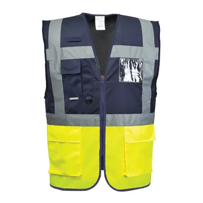 Produktbild von Portwest C276 Paris Exekutiv Weste Yellow/Navy Gr. S
