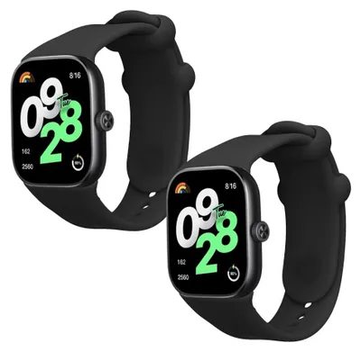 Produktbild von kwmobile 2x Uhrenarmband für Xiaomi Redmi Watch 4 / Watch 5 / Watch 5 eSIM Armband - Fitnesstracker Band Set aus TPU Silikon - Ersatzarmband