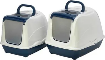 Produktbild von Mp Flip Cat Hygienetablett Für Große Katzen 39x50x37 Cm Durchsichtig Durchsichtig One Size