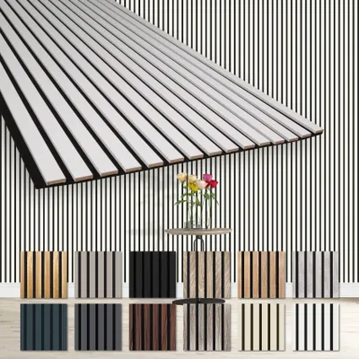 Produktbild von HEXIM Akustikpaneel, MDF Holz, Weiß, 278x60cm, 1,67 m², schalldämmend & flexibel, Wandverkleidung, 1 Paneel, AP11. Modernes Design, einfache Montage zum Kleben, Nageln, Tackern, Schrauben. Aus recyceltem Filz und MDF mit Öko-Furnier.