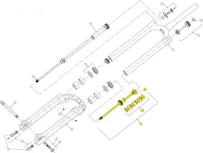 Image de Kit de pistons pneumatiques Manitou pour Mezzer Pro 29 pouces - réglage précis pour ta fourche...