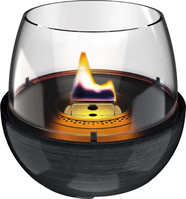 Produktbild von Tenderflame - Tulip 18 Reactive Glaze Nachfüllbare Tischkerze - Schwarz