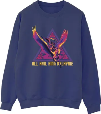 Produktbild von Marvel - "Love And Thunder All Hail" Sweatshirt für Damen BI41355 (S) (Marineblau)