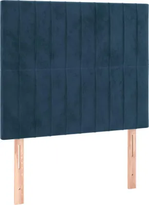 Produktbild von vidaXL Kopfteil Dunkelblau 90x5x118/128 cm Samt