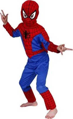 Produktbild von Klassisches Spider-Man-Kostüm für Kinder, 3-5 Jahre, 100-110 cm
