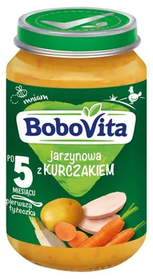Zdjęcie produktu dla BoboVita Jarzynowa z kurczakiem po 5 miesiącu 190 g