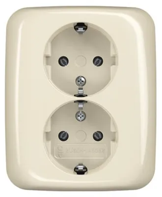 Image de Busch-Jaeger Prise double SCHUKO 202 EUJ-212