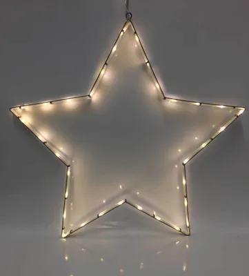Zdjęcie produktu dla Best Season LED silhouette star metal silver 1x50x52 inside SA024